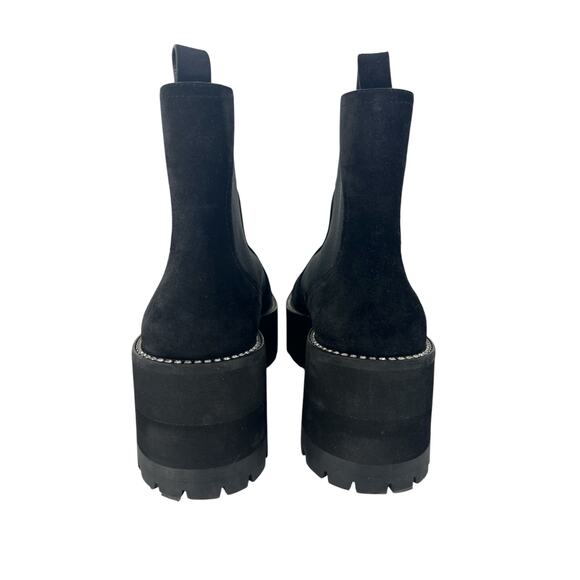 Jimmy Choo Black Clayton Suede Embellished Chelsea Boots - Picture 12 of 15